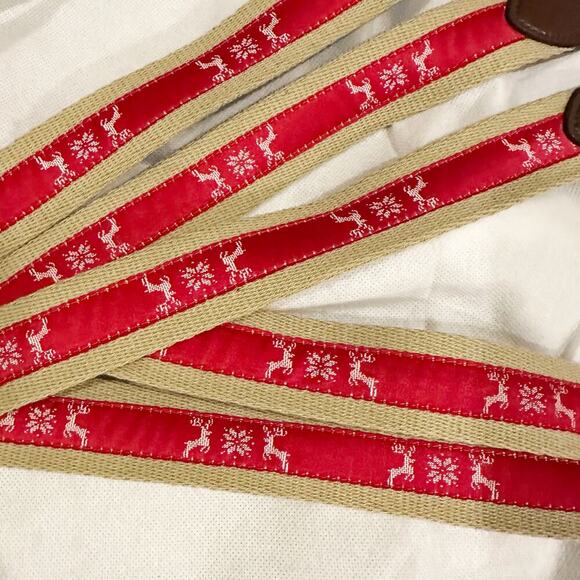 Club Room Men's Faux Leather Holiday Cheer Belt Red - Picture 3 of 4